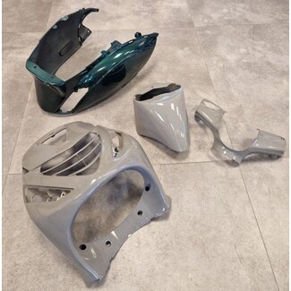 Piaggio plaatwerkset DMP model SP EVO-1 !!SCHADE!! (nardo grey glans) 4-delig past op zip2000