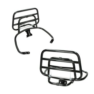 Vespa achterdrager opklapbaar !! SCHADE lichte krasjes !! zwart glans past op primavera, sprint