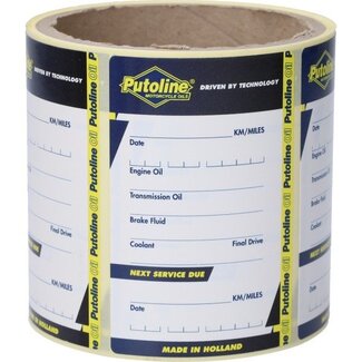 Putoline sticker putoline rol onderhoud 100pcs 80277