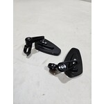 Bar end spiegel set zie foto ! / Zwart Glans