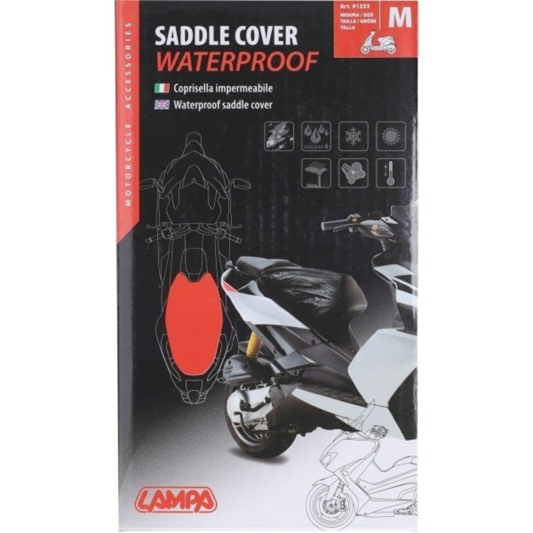 Lampa beschermhoes lampa buddyseat waterdicht 62x92cm M zwart
