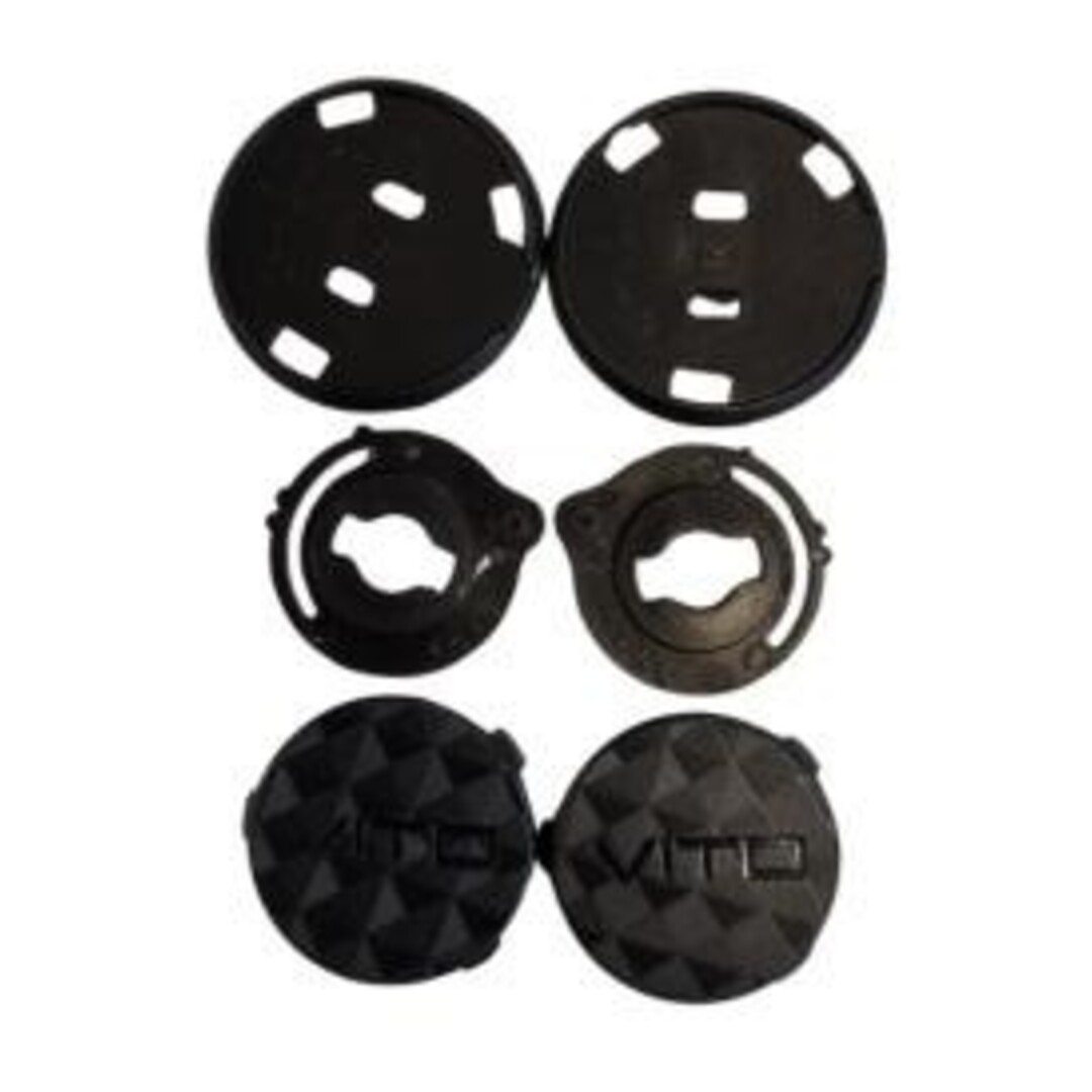 Montagemateriaal voor Vito Jet Uno, Lavori, Sarenta en Moda helmen – complete bevestigingsset