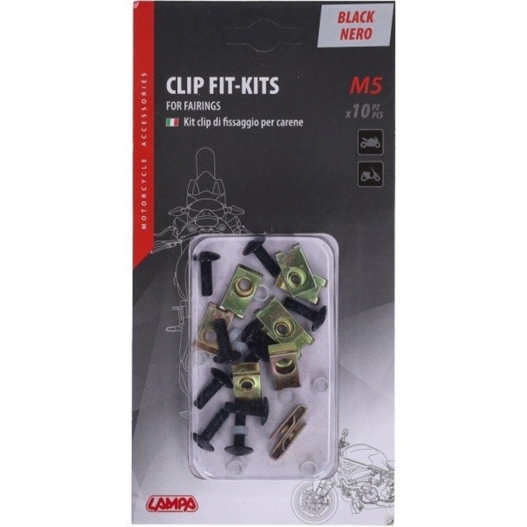 speednut lampa + bout set m5 10 stuks