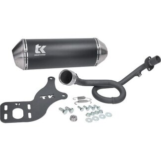 Turbokit Uitlaat Euro-5 Aprilia SXR 50cc 4T Zwart Mat