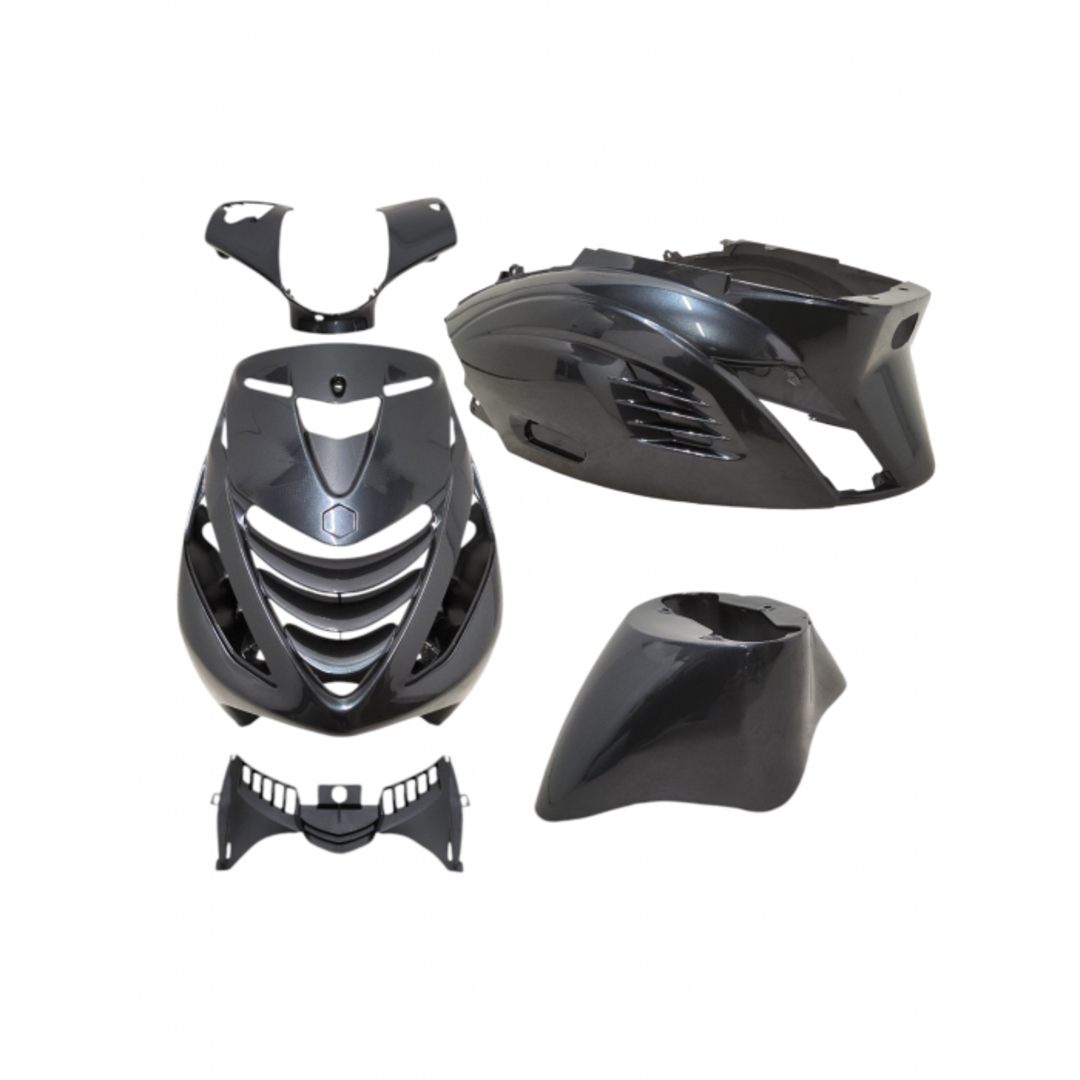 Piaggio plaatwerkset DMP RS-1 BMW antraciet grijs past op zip2000