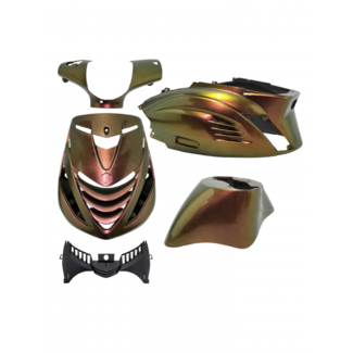 Piaggio plaatwerkset DMP RS-1 air BMW chesnut brons bruin past op zip2000