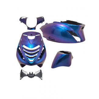 Piaggio plaatwerkset DMP EVO-1 Porsche cayman blauw past op zip2000