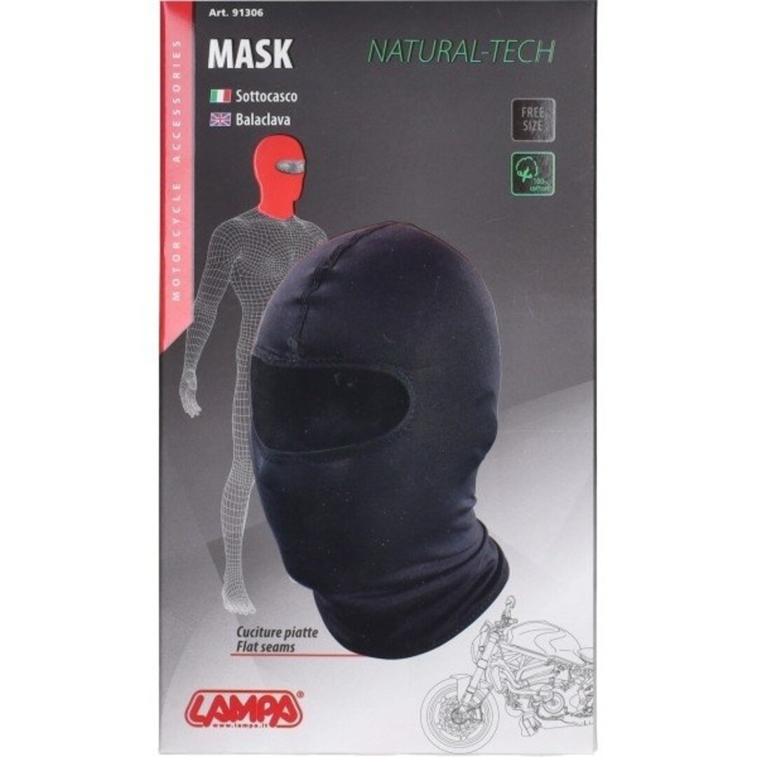 helmmuts lampa full face katoen zwart