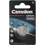Camelion CR2025 lithium knoopcel batterij 3V – 1 stuks – geschikt voor afstandsbedieningen en dashboards
