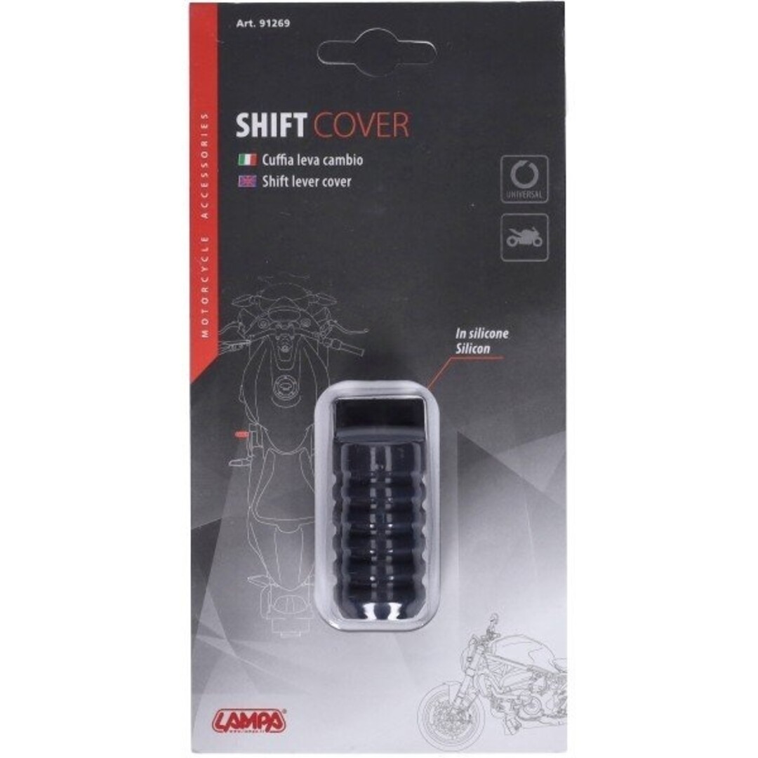 beschermhoes lampa rubber schakelpedaal universeel zwart