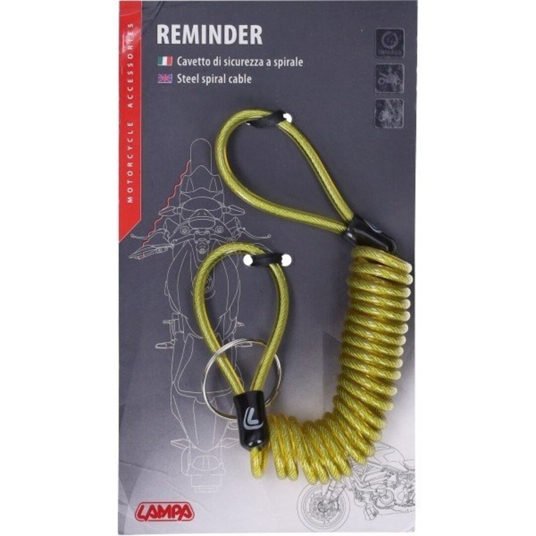 koord lampa schijfrem slot geel