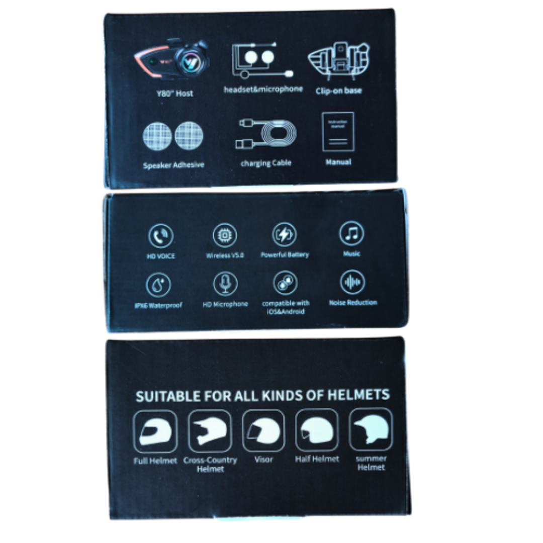 Vito Bluetooth Vito helm headset met intercom – draadloos communiceren en muziek luisteren tijdens het rijden