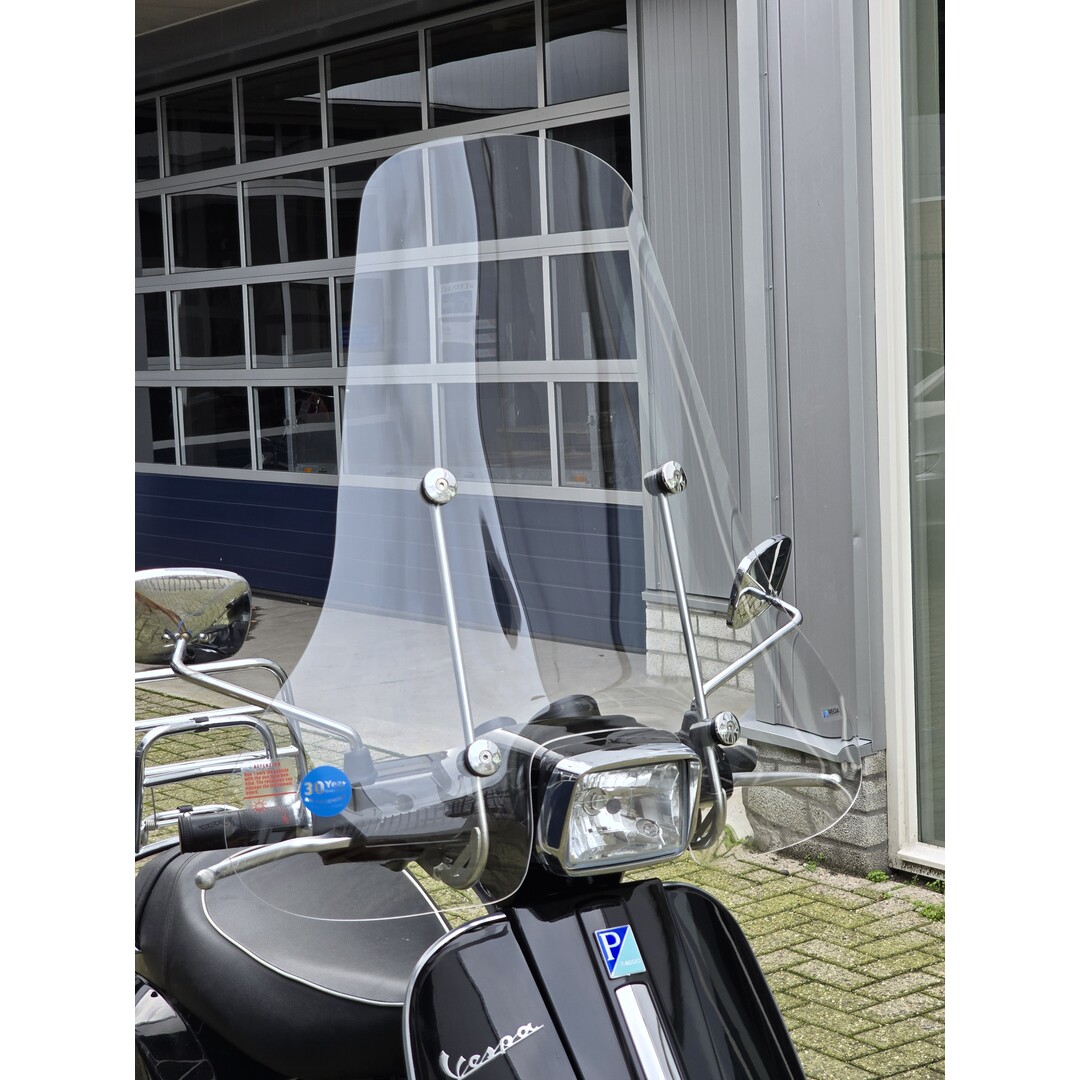 Hoog windscherm Vespa S helder - Regia + bevestigingsset (Made in EU)