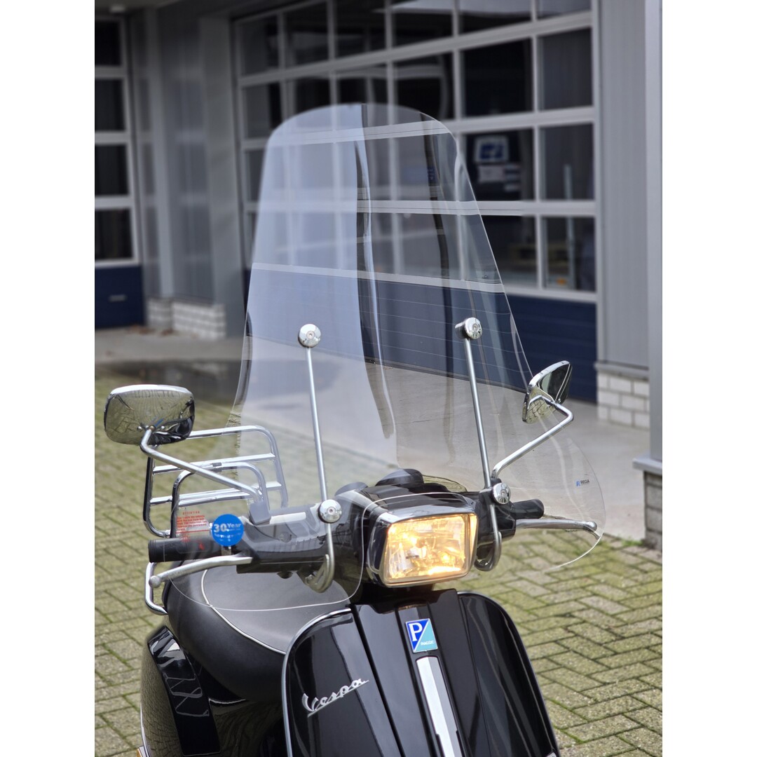 Hoog windscherm Vespa S helder - Regia + bevestigingsset (Made in EU)