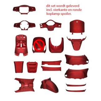 China Lx plaatwerkset !! SCHADE !! rood mat 18-delig past op BTC Roma, china lx/napoli, riva, vx50