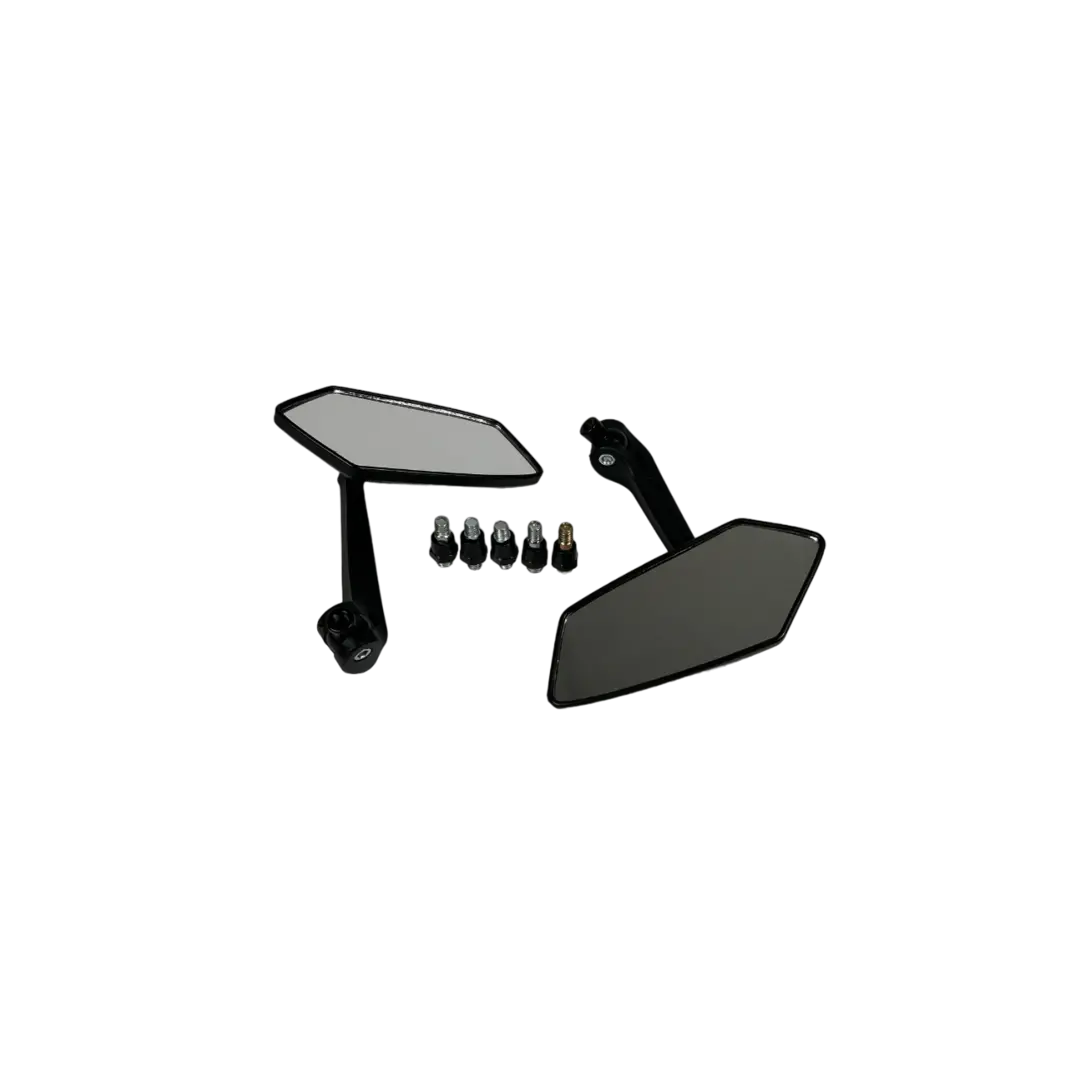 Fenom Fenom spiegelset zwart – geschikt voor Piaggio, Vespa en universele scooters