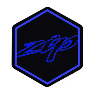 Piaggio 3D Voorkaplogo/Sticker Zip/ Blauw