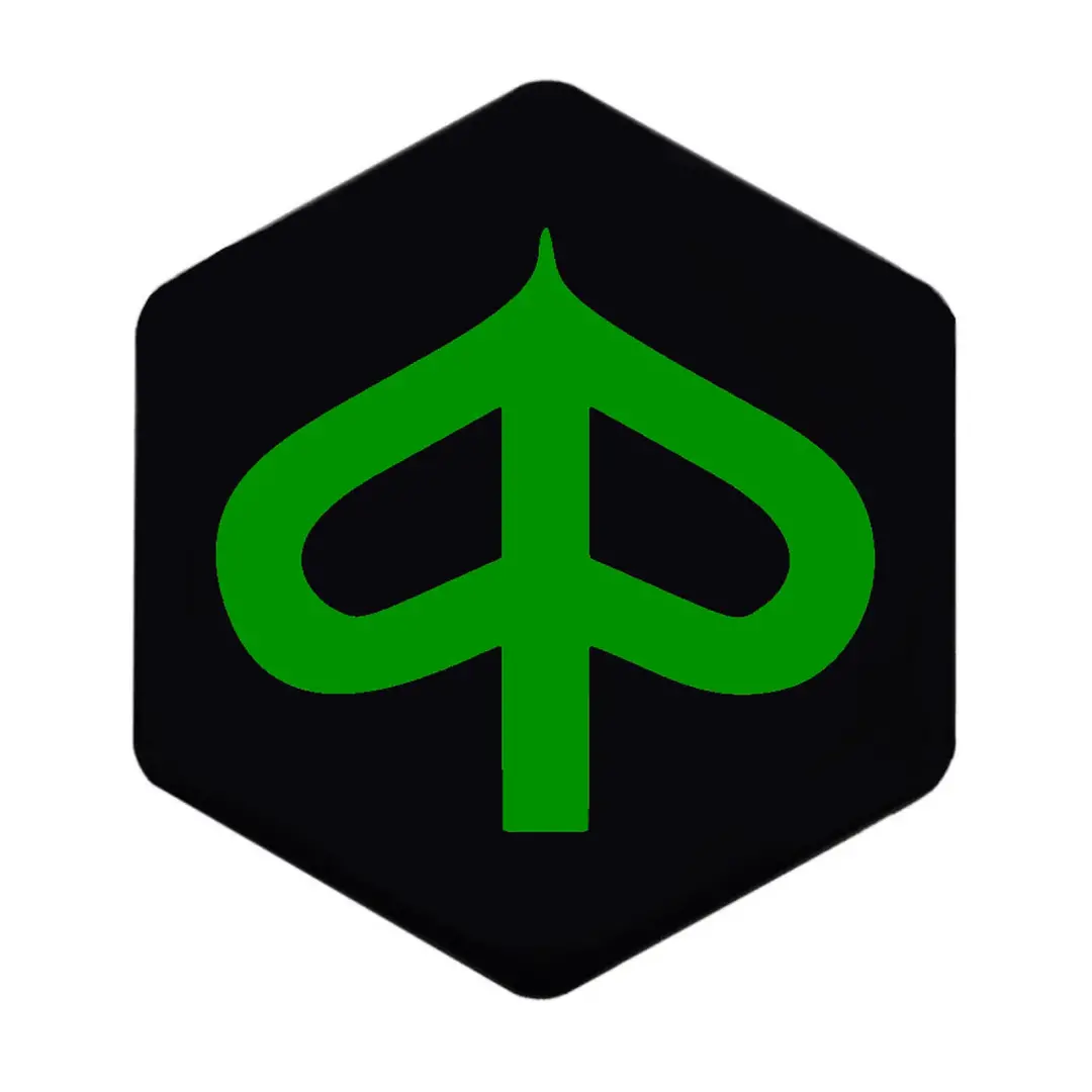 3D Voorkaplogo / Sticker Zip Groen