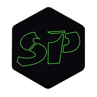 3D Voorkaplogo/Sticker SP groen