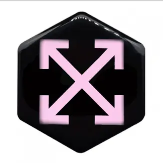 Piaggio 3D Voorkaplogo/Sticker OW Zip rose