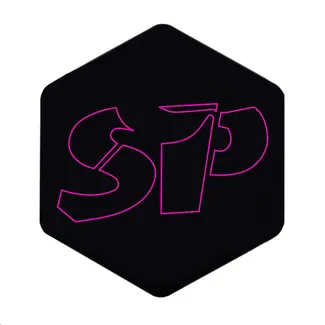 3D Voorkaplogo/Sticker SP roze