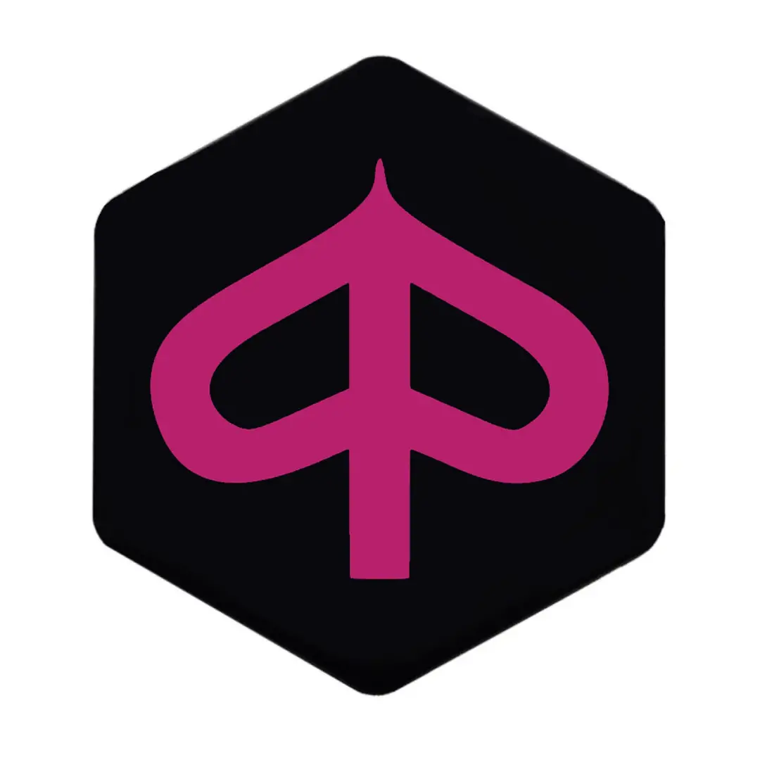 3D Voorkaplogo / Sticker Zip Roze