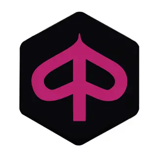 3D Voorkaplogo / Sticker Zip Roze