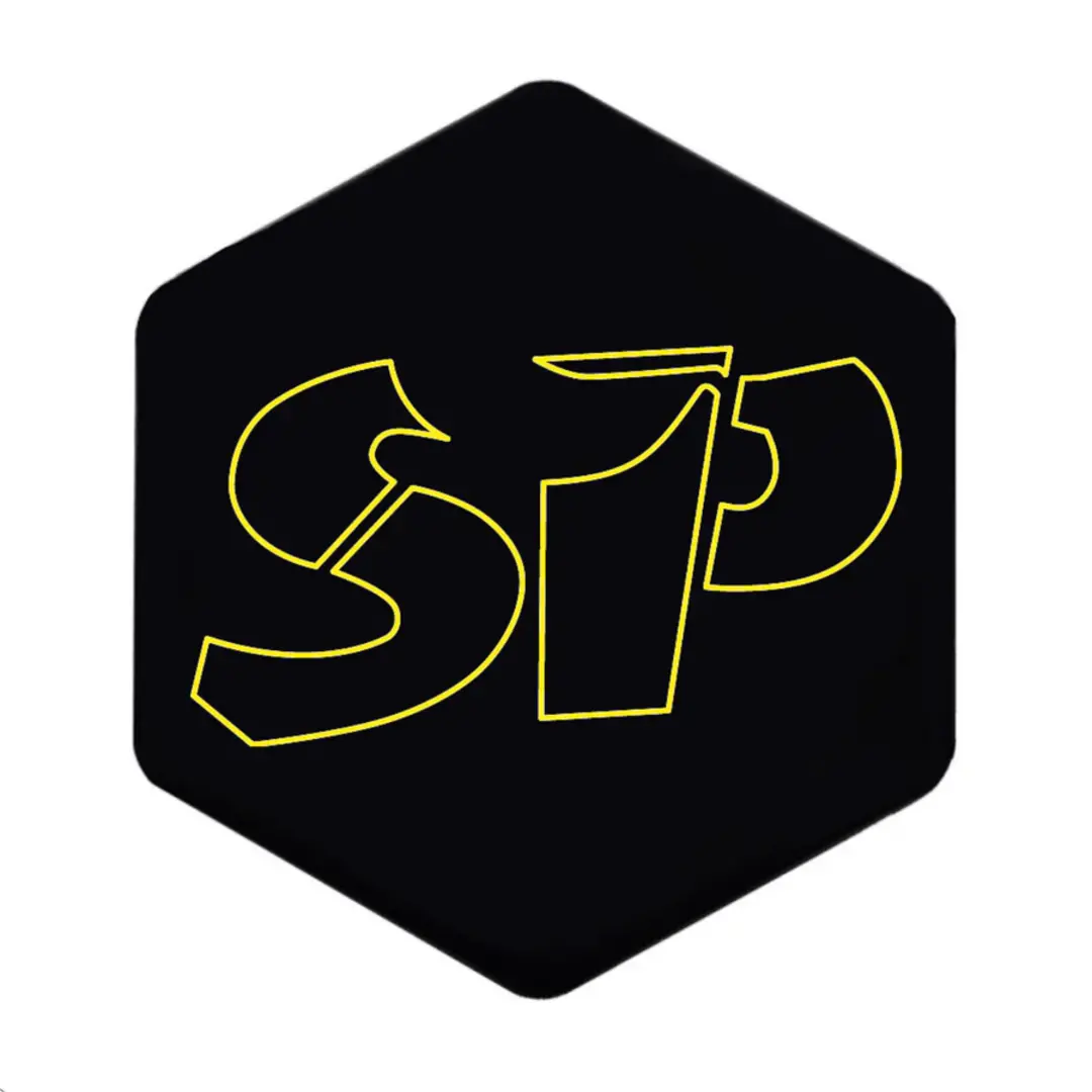 3D Voorkaplogo/Sticker SP geel