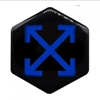 Piaggio 3D Voorkaplogo/Sticker OW Zip blauw