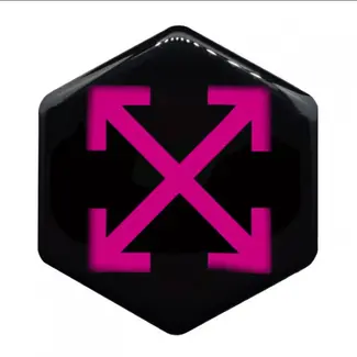 Piaggio 3D Voorkaplogo/Sticker OW Zip Roze