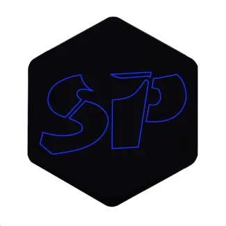 Piaggio 3D Voorkaplogo/Sticker SP blauw