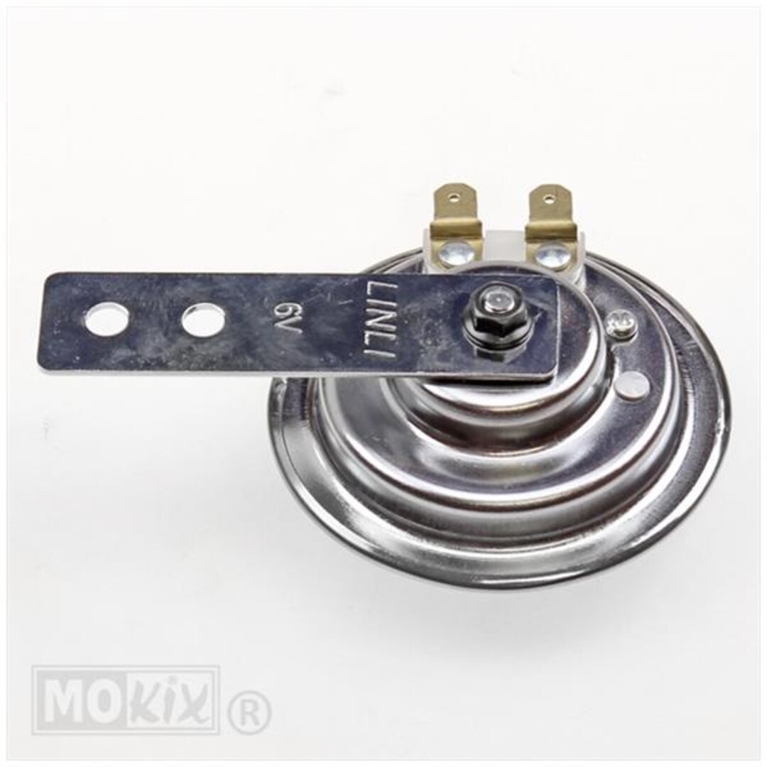 CLAXON 6V 9W WISSELSTROOM (AC) 70mm CHROOM