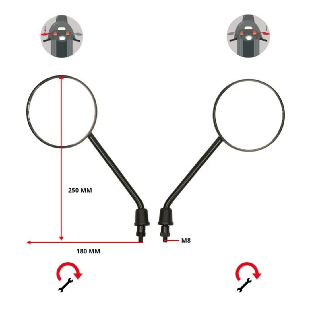 AGM Goccia spiegelset agm Goccia orig