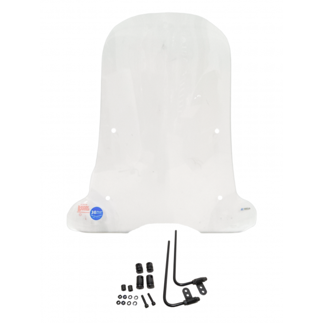 Windscherm Regia hoog + bevestigingsset – Helder – Geschikt voor La Souris E-ID S6, Segway E110 & E125 – UV-bestendig GS acryl
