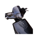 Piaggio Laag windscherm Aplus passend op Piaggio Zip Indo Style - mat zwart