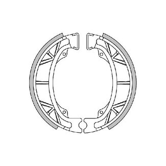 Beta remsegmentset polini achter past op kymco, malaguti, peugeot 176.1200