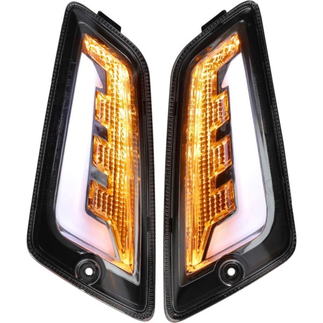 knipperlichtset Power1 led euro-4 E-Mark tub evo-2 light smoke voor past op gts 125 - 300 2014-2022