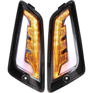 knipperlichtset Power1 led euro-4 E-Mark tub evo-2 light smoke voor past op gts 125 - 300 2014-2022