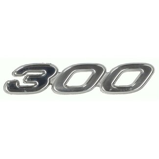 Piaggio sticker Piaggio origineel woord [300] chroom past op gts 300 2h003205
