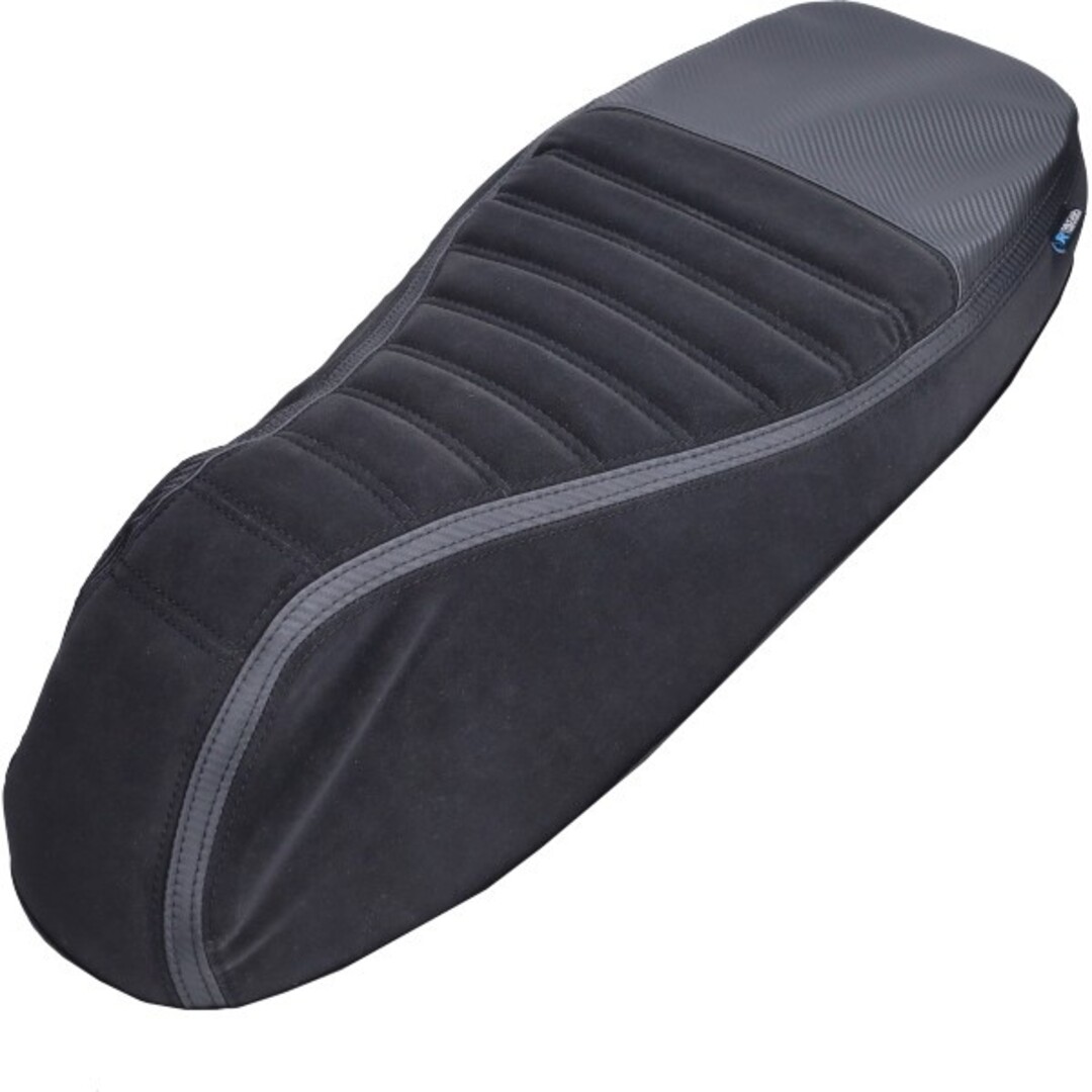 buddydek alcantara streep Sport (made in EU) Vespa >2024 zwart/zwart past op gts 125cc, gts 250cc, gts 300 (euro4)