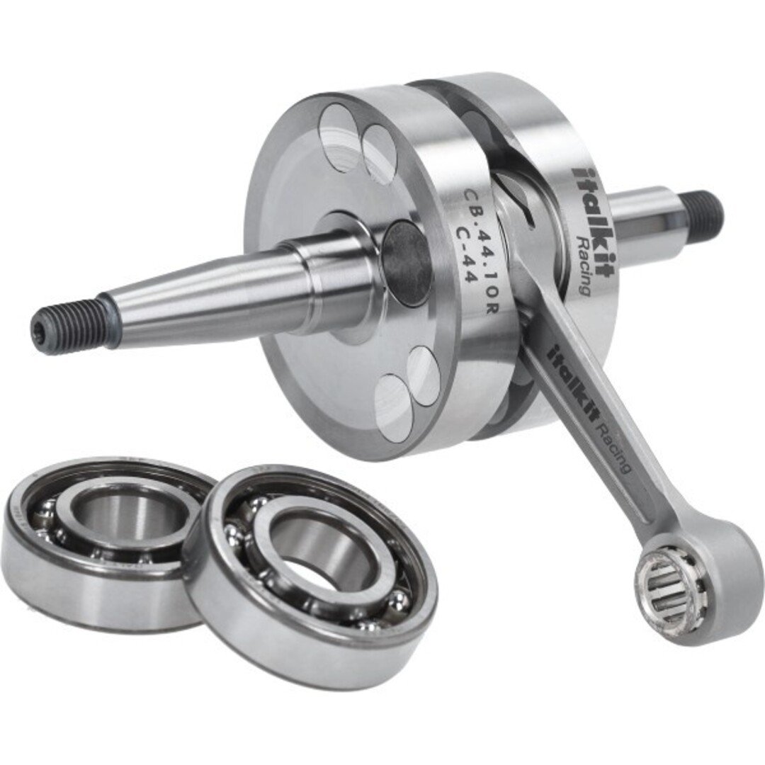 krukas Italkit cnc drijfstang incl. lager 44mm past op minarelli am6 cb.44.10r