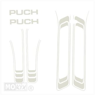 Puch PUCH MAXI STICKERSET PVC WIT