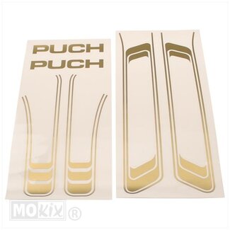 Puch PUCH MAXI STICKERSET PVC GOUD