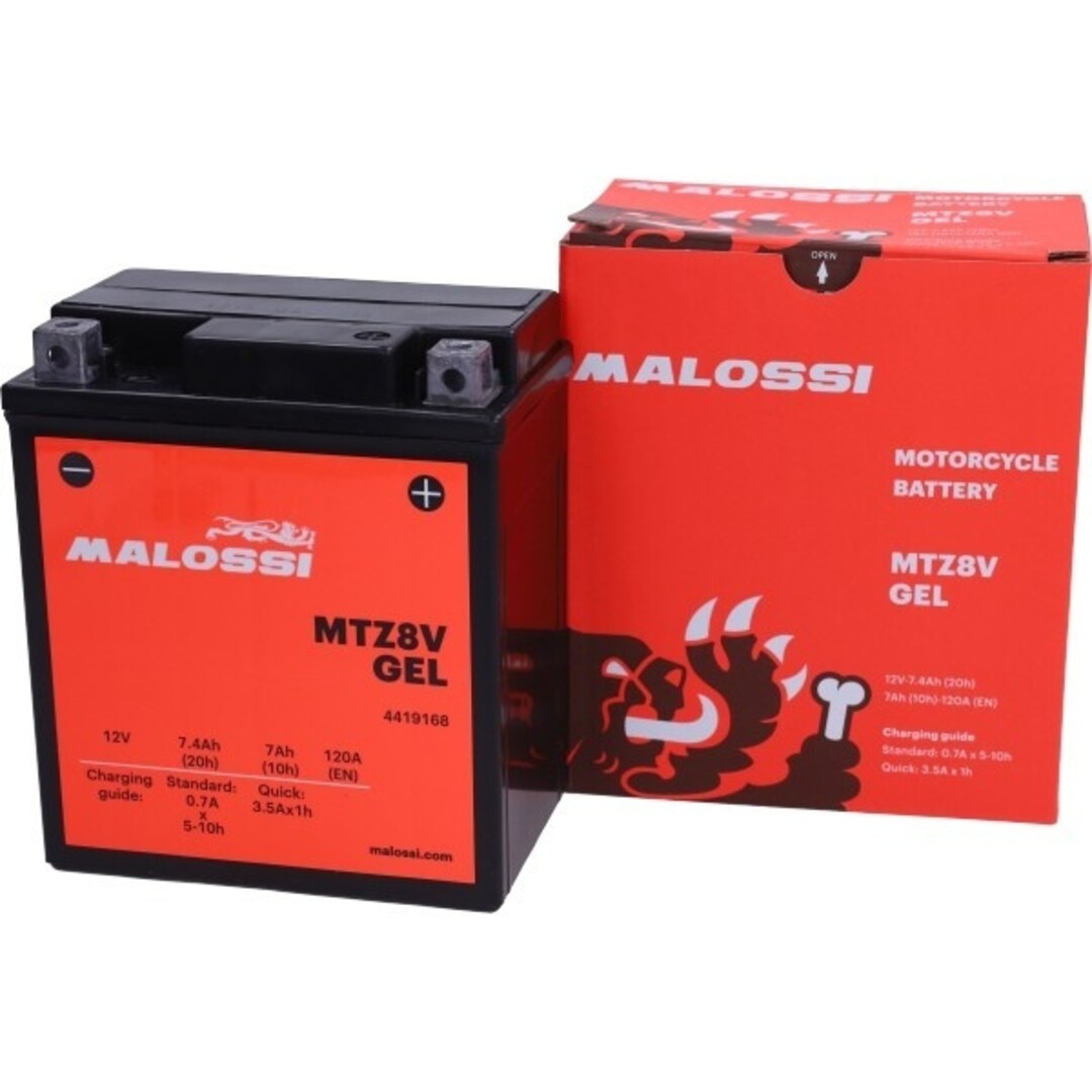 accu malossi euro-4/5 MTZ8V Gel past op x-max 300, x-max 400cc 4419168