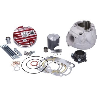 cilinder met kop malossi mhr testa rossa 100cc 52mm past op beta rr50, dt50lc, fantic enduro, rs50, sherco factory, tzr, vent baja 3119078