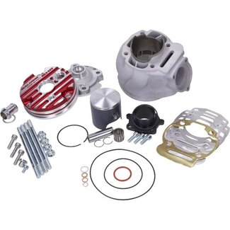 cilinder met kop malossi mhr testa rossa 100cc 52mm past op gilera SMT, senda2006, sx 50 accelaration euro4 3119145