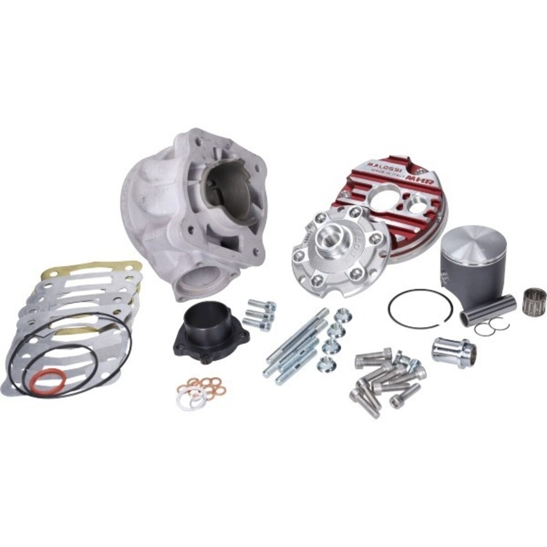 Piaggio cilinder met kop malossi mhr testa rossa 100cc 52mm past op sco piaggio 2t 3118679