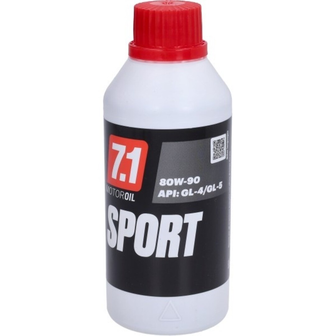 transmissie-olie malossi 80W90 7.1 250mL fles past op aprilia, gilera, honda, kymco, peugeot, piaggio, sym, yamaha 7613469b