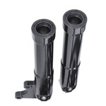 Piaggio wielset Fast Arrow Pro 11+12 insch +oversize remschijfset zwart glans past op zip2000