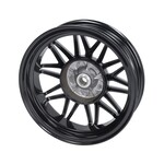 Piaggio wielset Fast Arrow Pro 11+12 insch +oversize remschijfset zwart glans past op zip2000